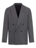 Lardini double-breasted peak-lapel suit - Grey