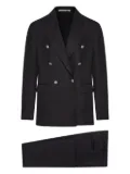 Tagliatore linen suit - Black