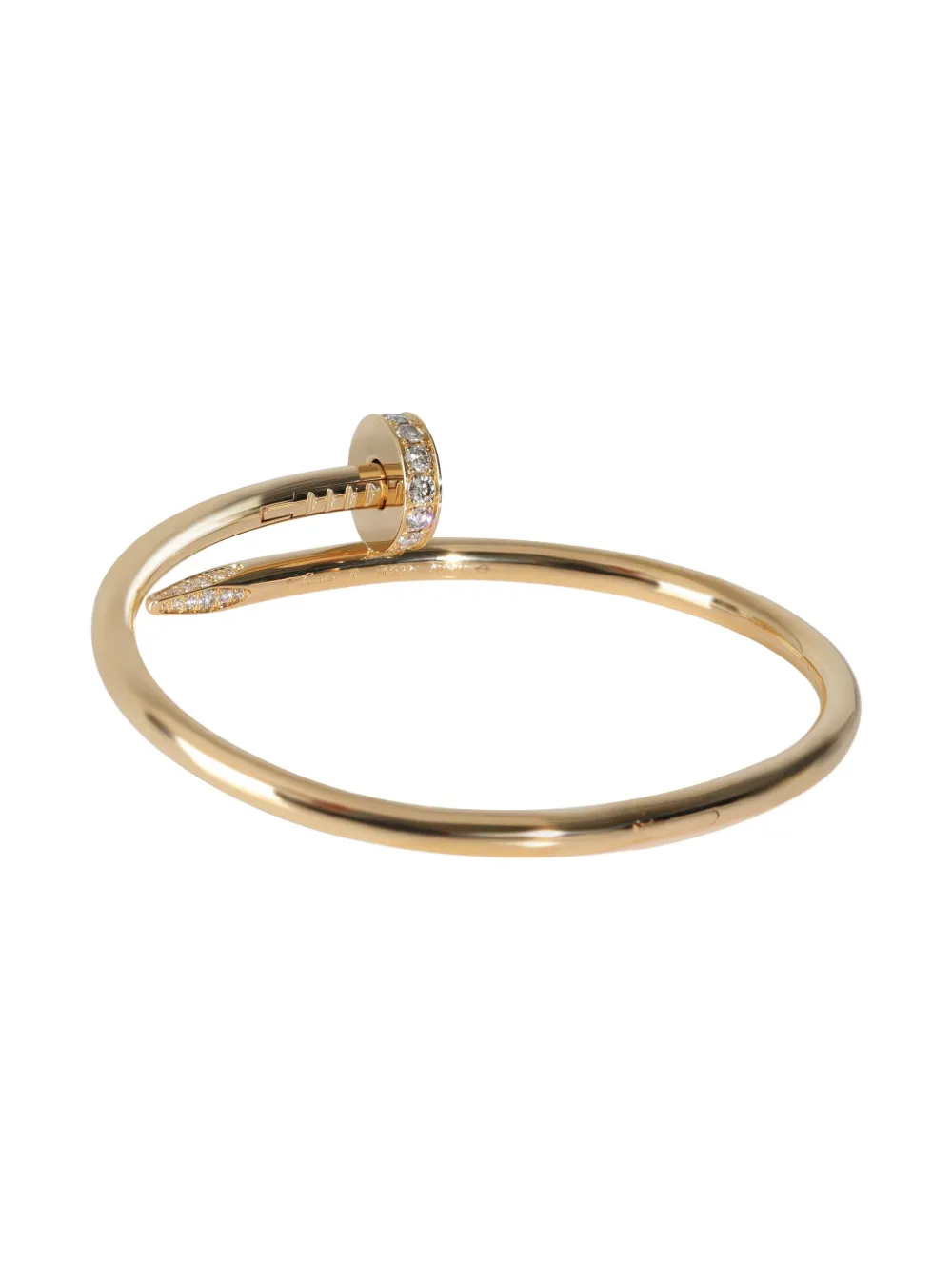 Pre-owned Cartier 18k Yellow Gold Juste Un Clou Bangle