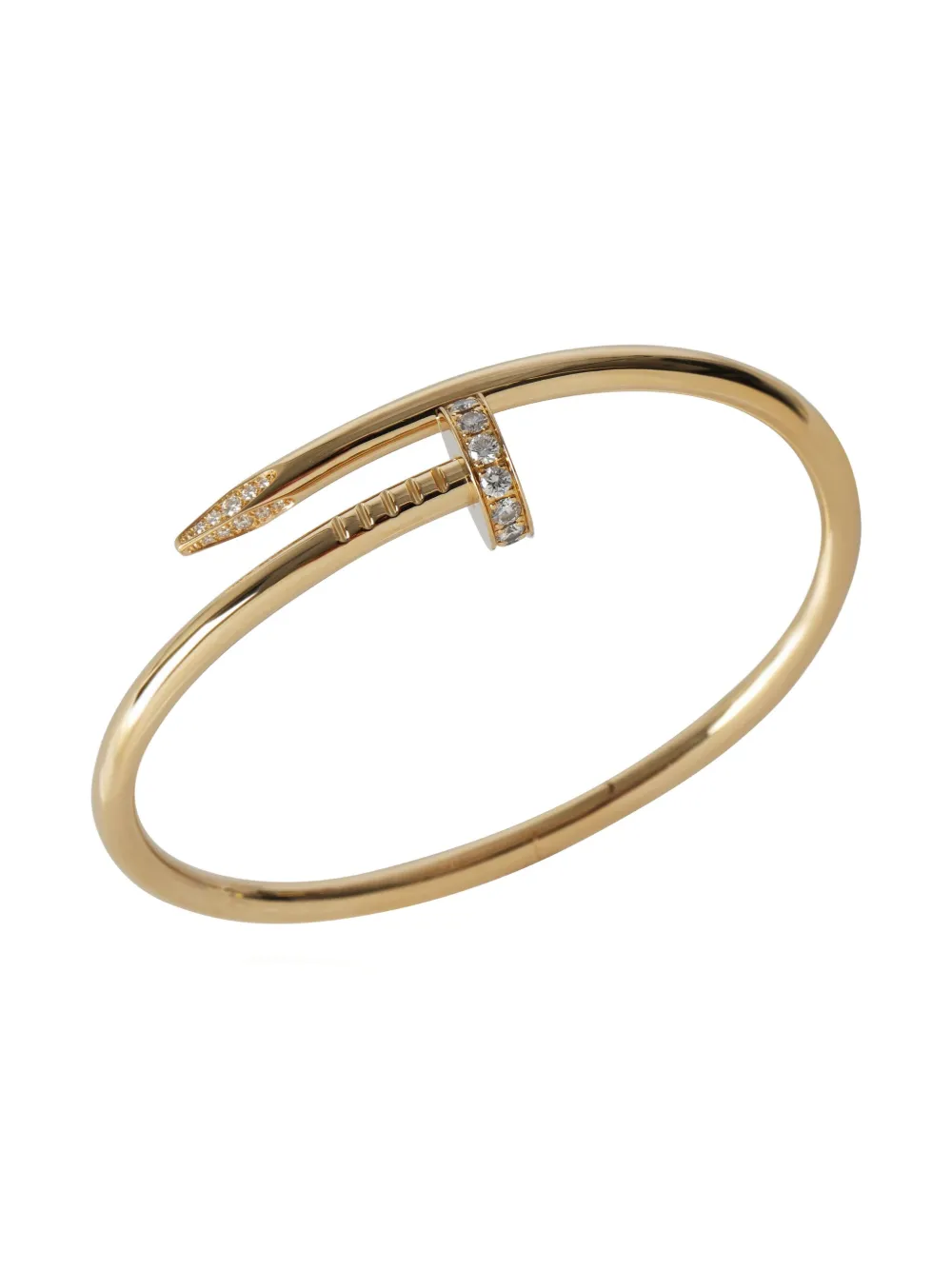 Pre-owned Cartier 18k Yellow Gold Juste Un Clou Bangle