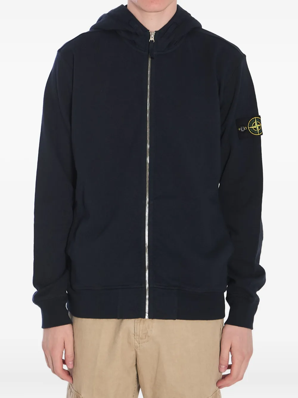 Stone Island zip-up hoodie | Blue | Image 1
