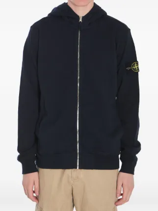 Stone  ジップアップパーカー ネイビー S Stone Island ジップアップ パーカー | ブルー | FARFETCH JP