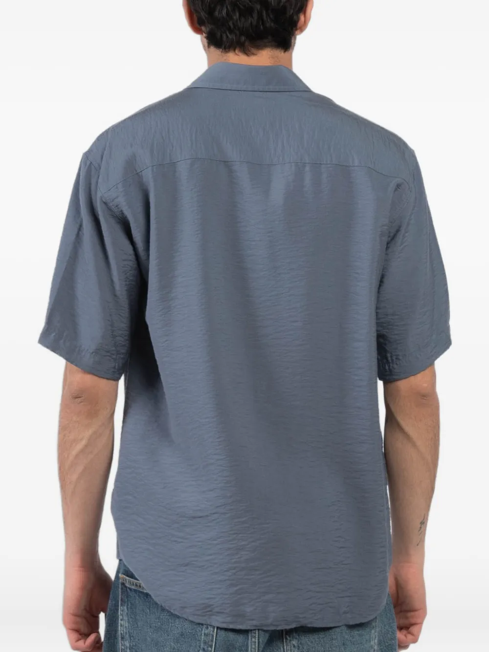 NN07 Overhemd met korte mouwen Blauw