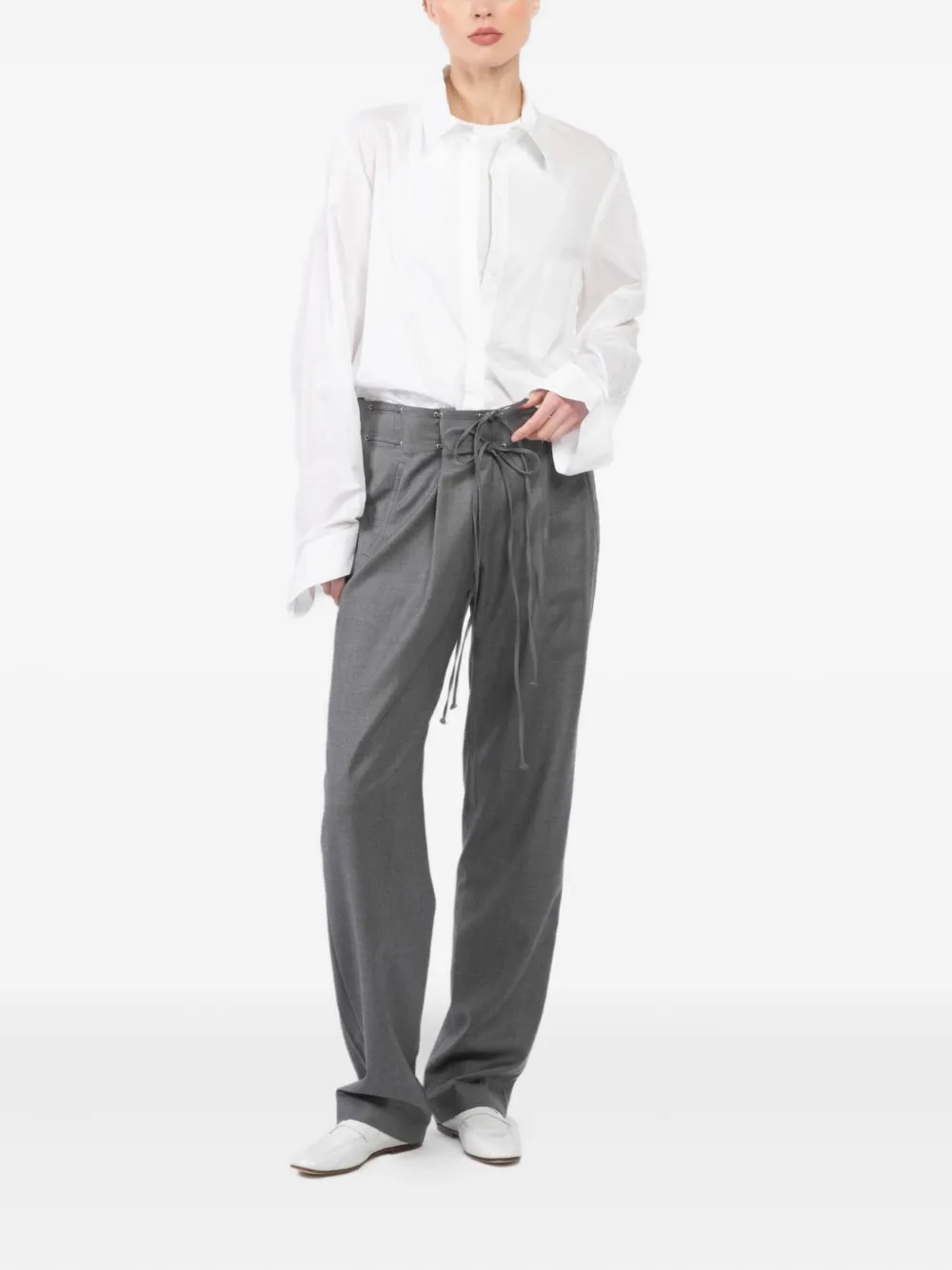 Aya Muse Wollen broek - Grijs