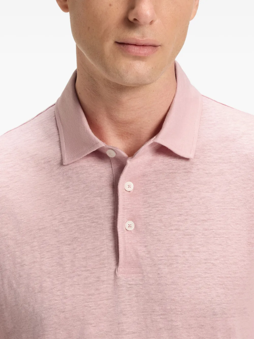 BOSS x David Beckham piqué poloshirt Roze