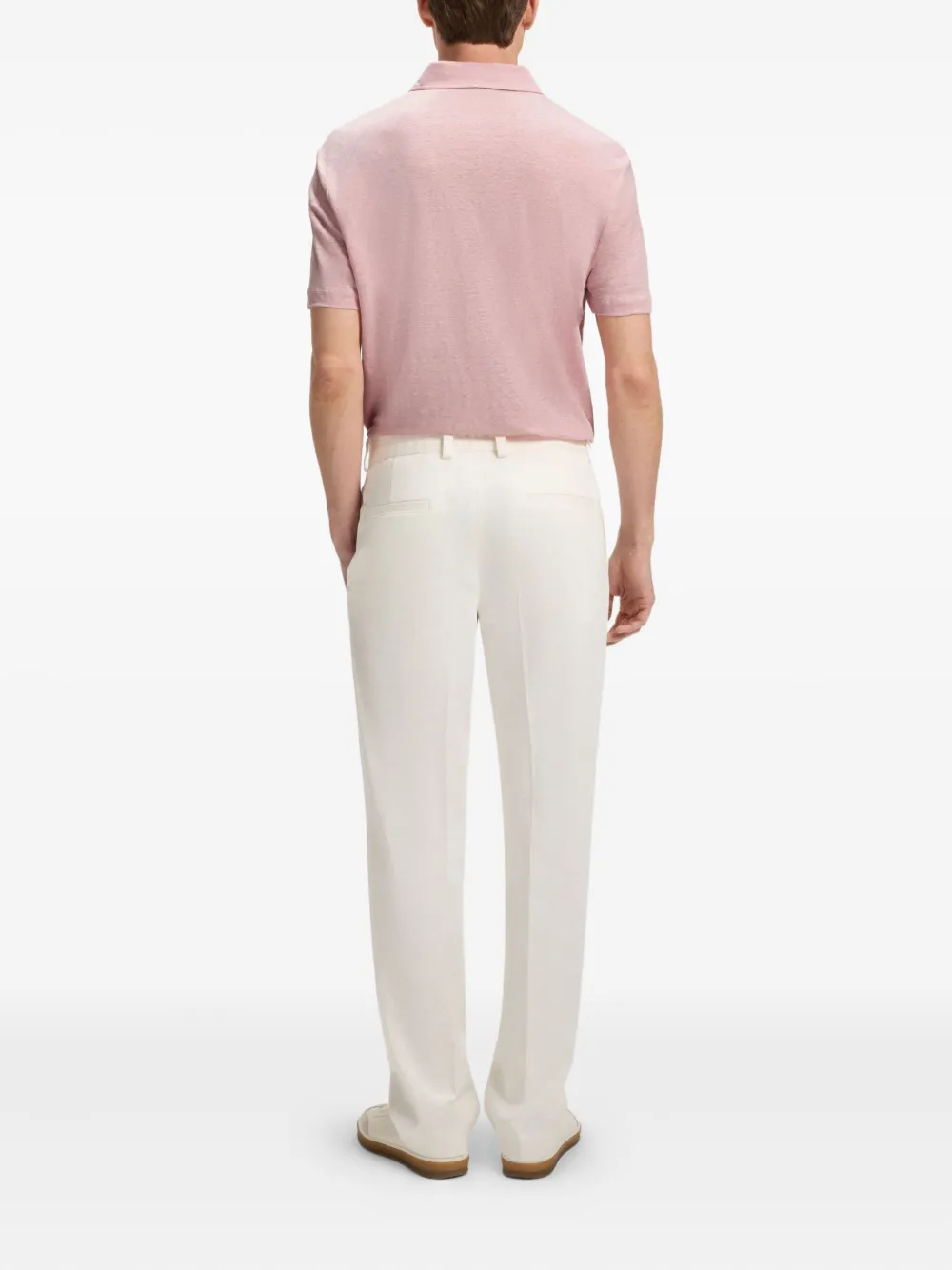 BOSS x David Beckham piqué poloshirt - Roze