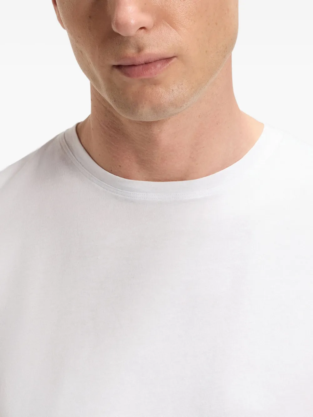 BOSS x David Beckham T-shirt met ronde hals Wit