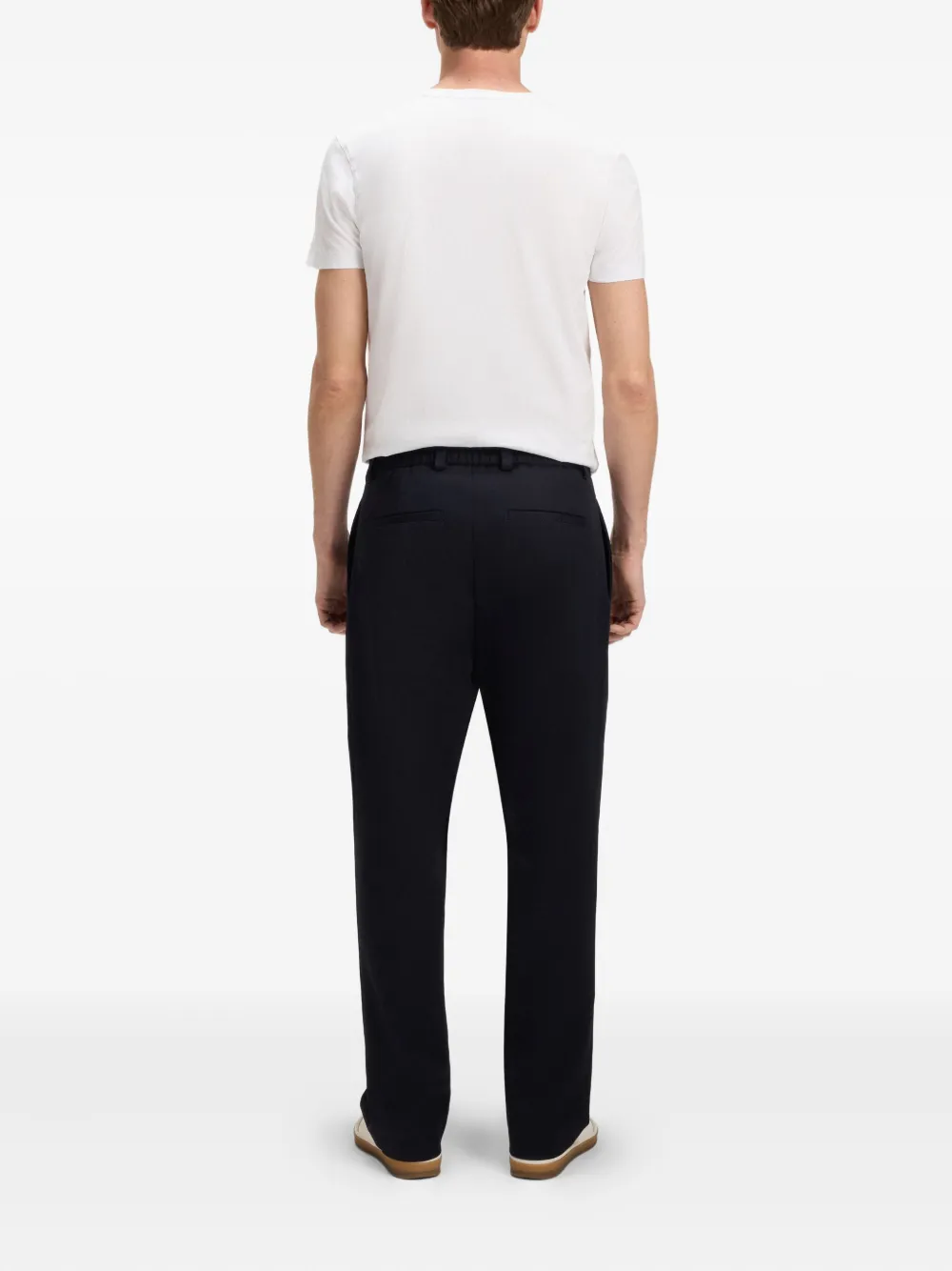 BOSS x David Beckham T-shirt met ronde hals - Wit