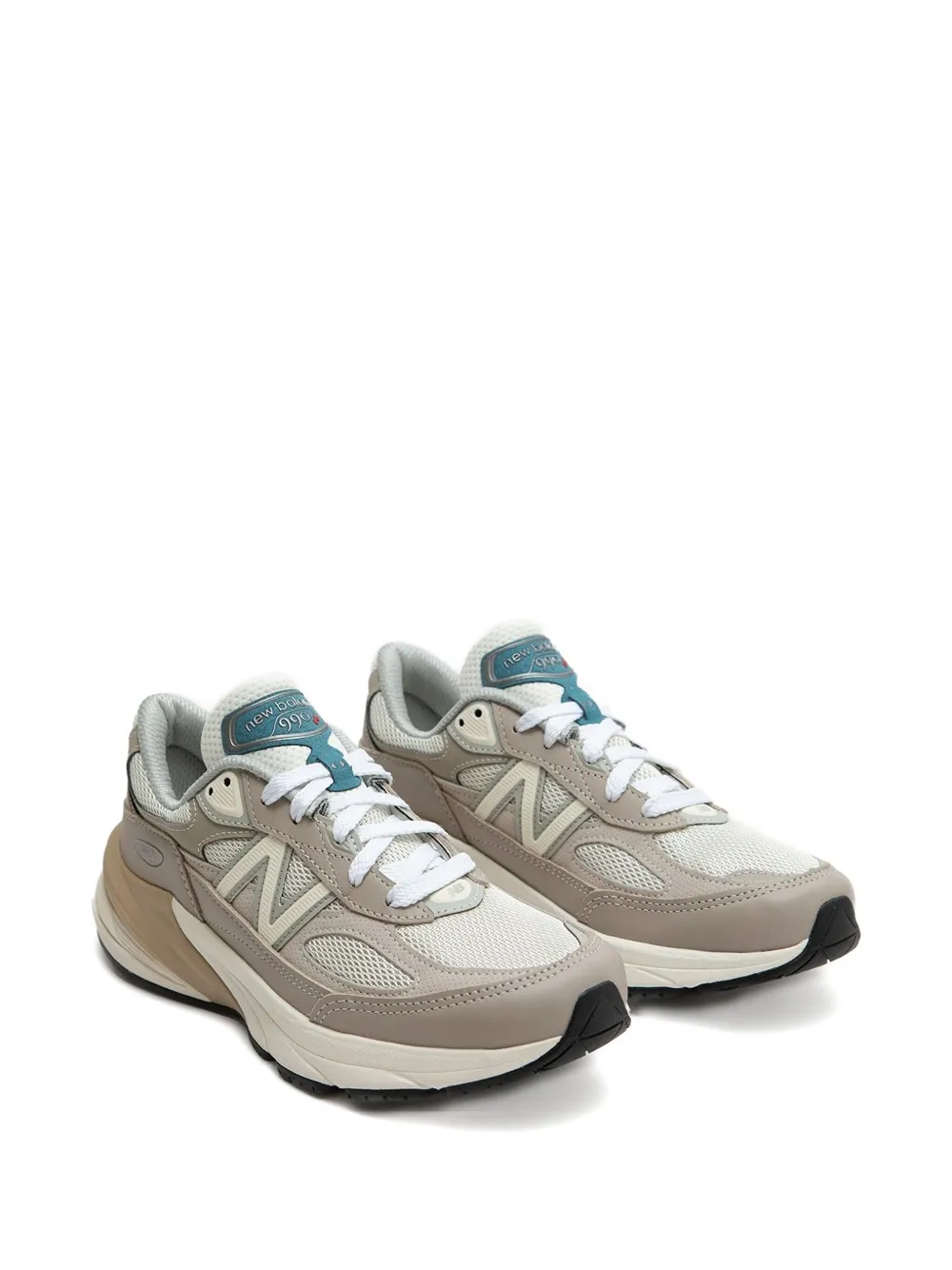 New Balance Unisex Made In Usa 990v6 In Beige/grau, Wildleder/mesh, Grösse 46.5