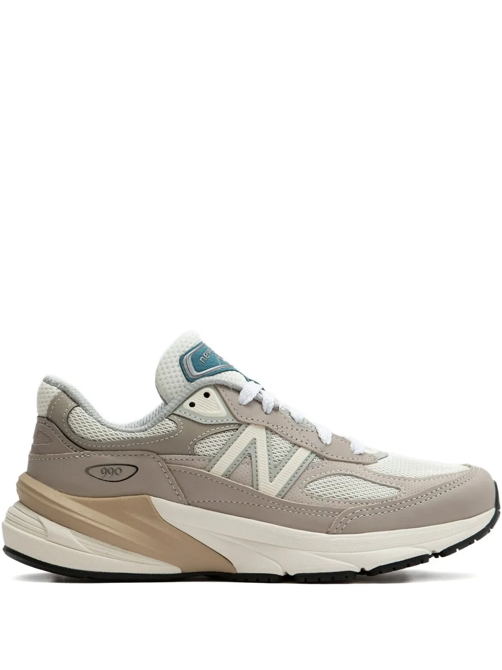New Balance Unisex Made In Usa 990v6 In Beige/grau, Wildleder/mesh, Grösse 46.5
