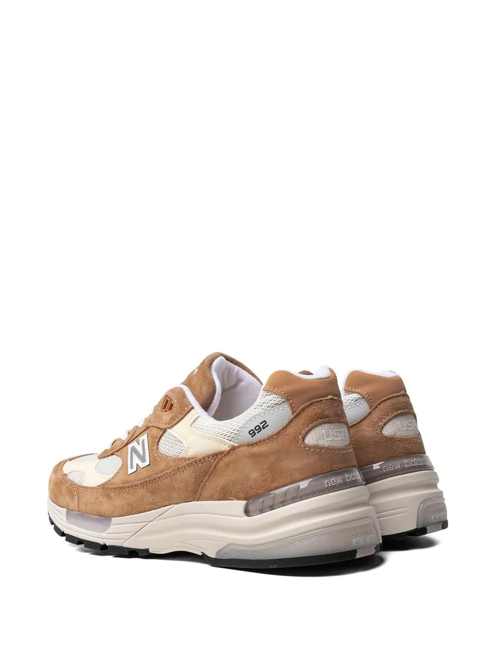New Balance 992 "Made in USA Sweet Caramel Calcium" sneakers Brown