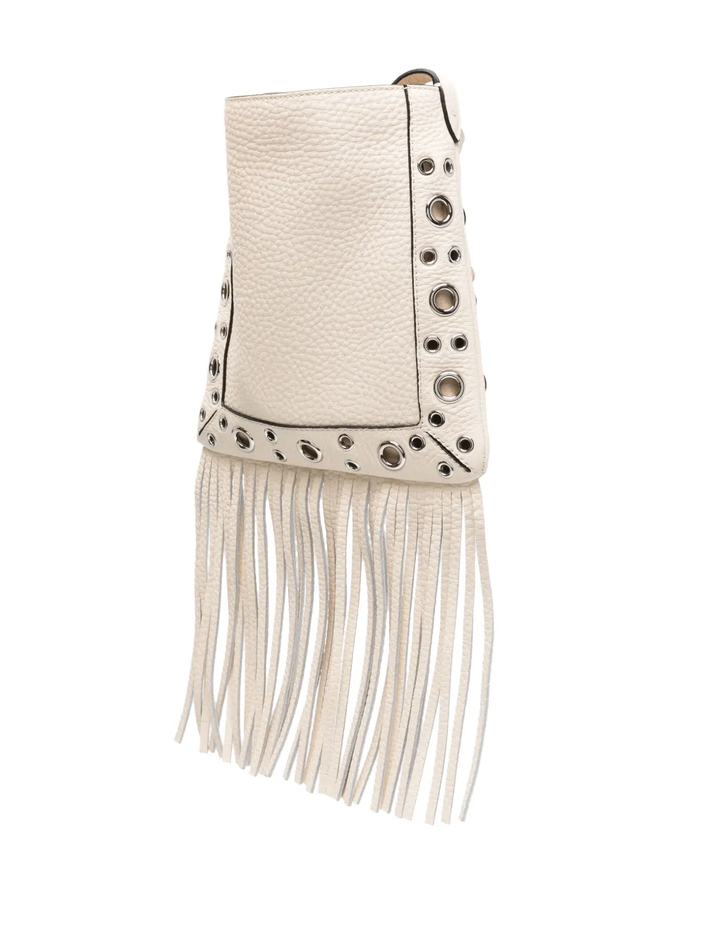 Valentino Garavani Crossbodytas met franje Beige