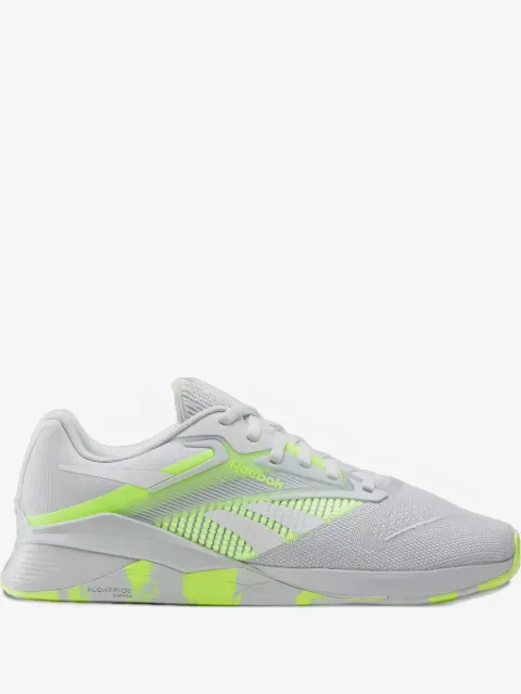 Reebok سنيكر 'نانو X4' "مون/ديجيتال لايم"