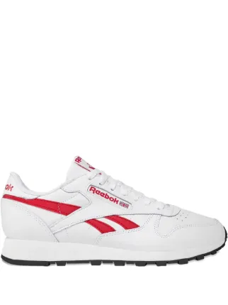 White Red Reebok Reebok Classic Leather