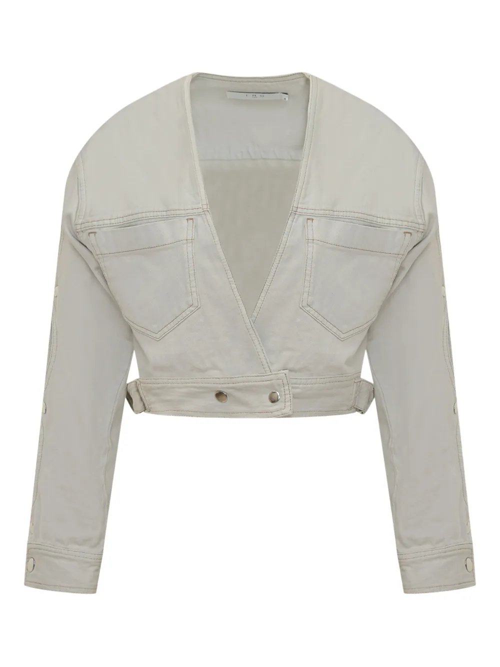 IRO cropped button-up jacket | White | Image 1