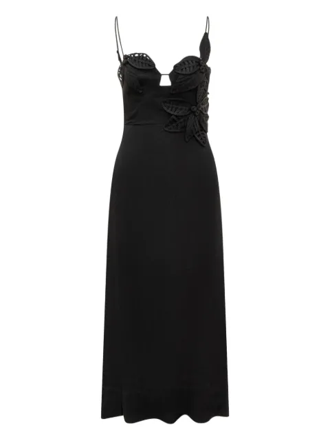 FARM Rio lace-embellished slip dress