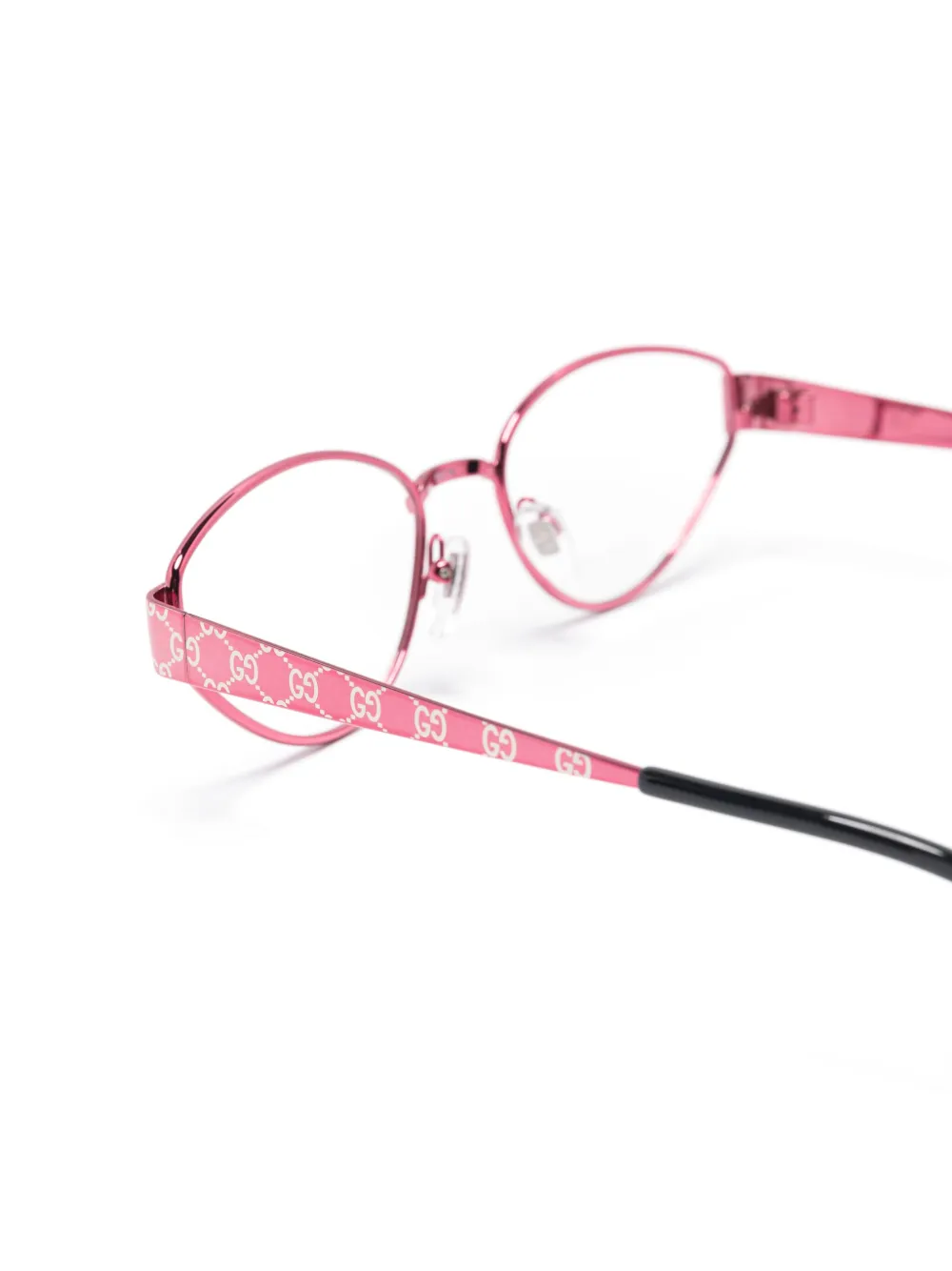 Gucci Eyewear Bril met ovaal montuur Roze