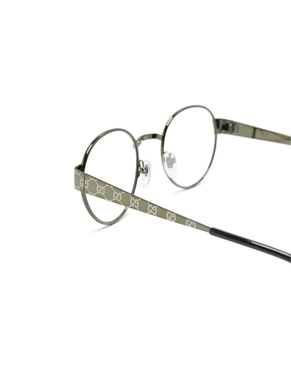 Gucci Eyewear Bril met rond montuur Groen
