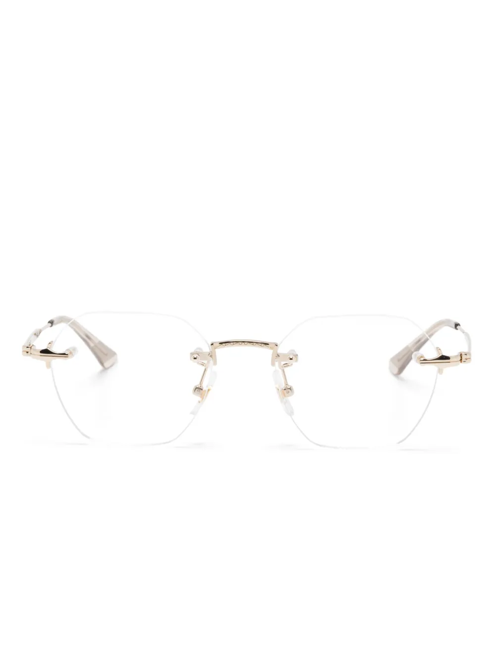 Montblanc round-frame glasses | Gold | Image 1