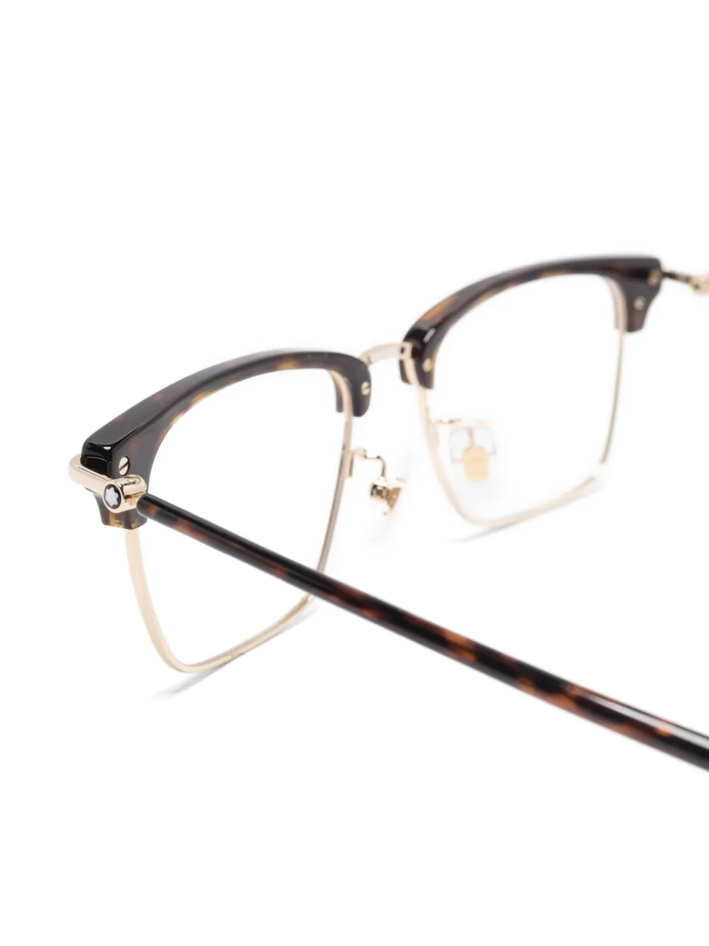 Montblanc Bril met vierkant montuur Bruin