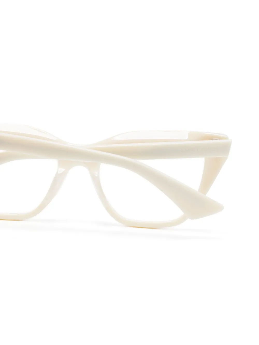 Saint Laurent Eyewear Bril met cat-eye montuur Wit