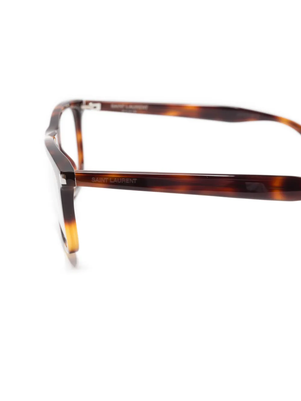 Saint Laurent Eyewear Bril met vierkant montuur Bruin