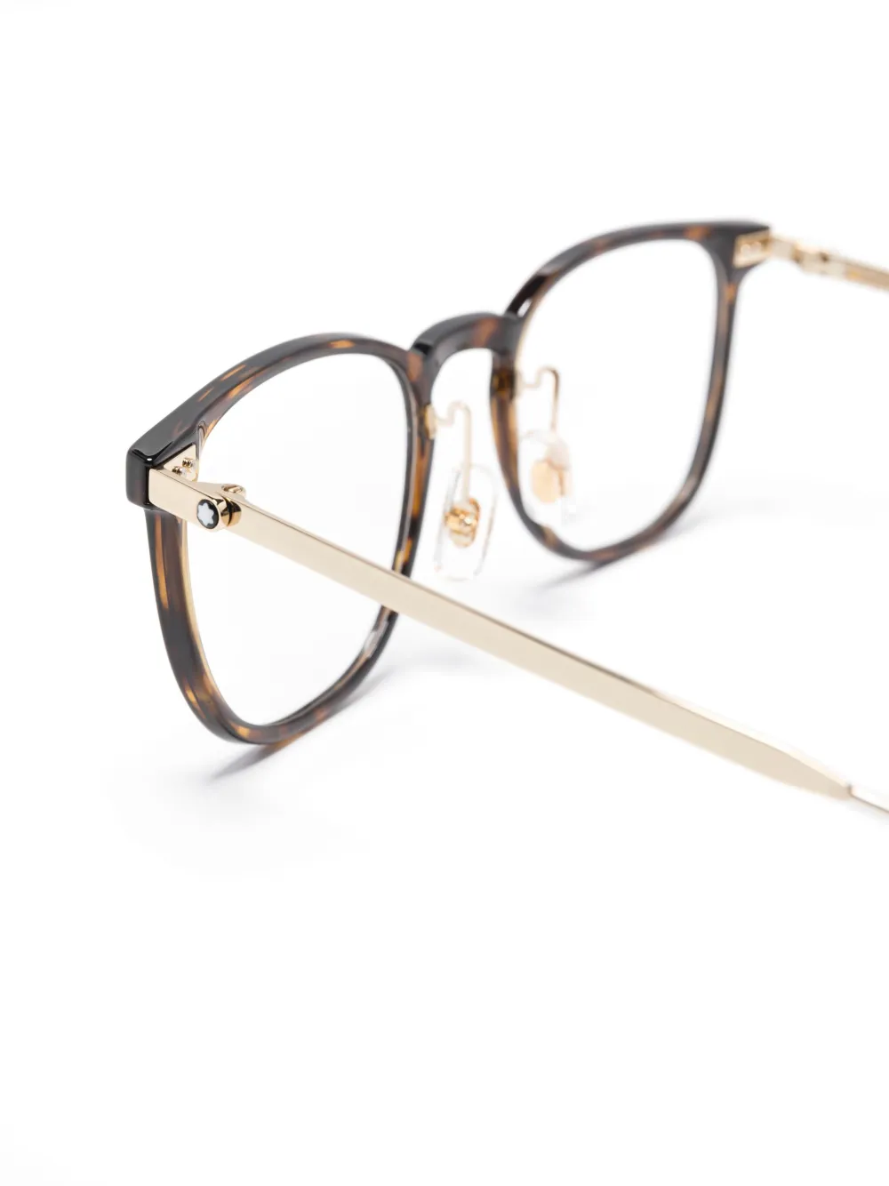 Montblanc Bril met vierkant montuur Bruin
