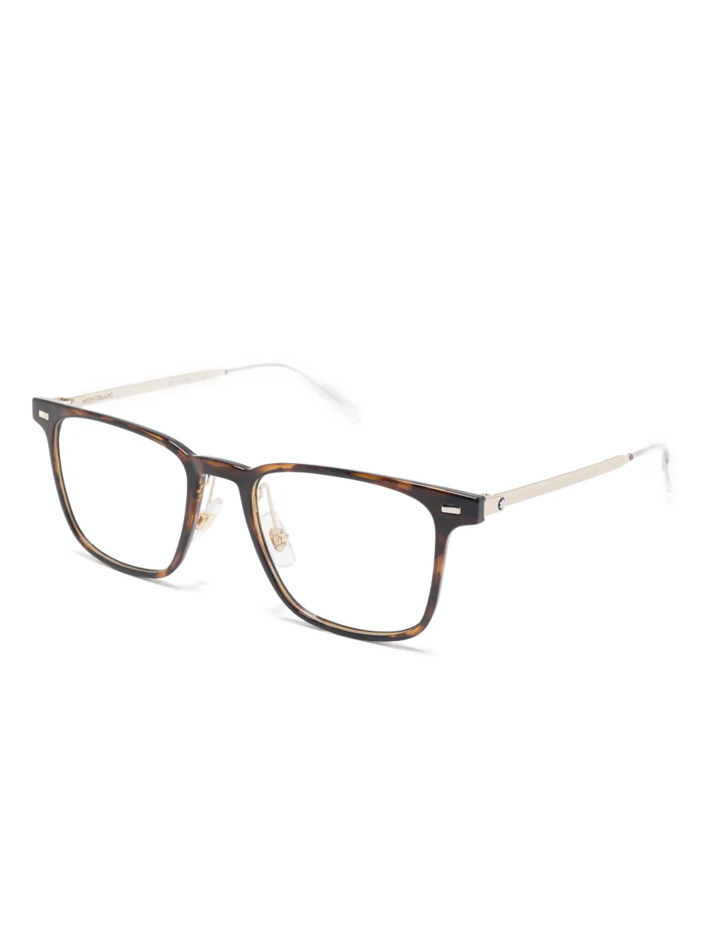 Montblanc Bril met vierkant montuur Bruin