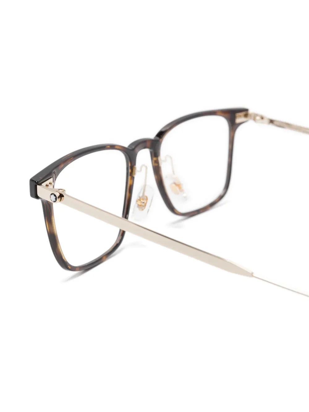 Montblanc Bril met vierkant montuur Bruin