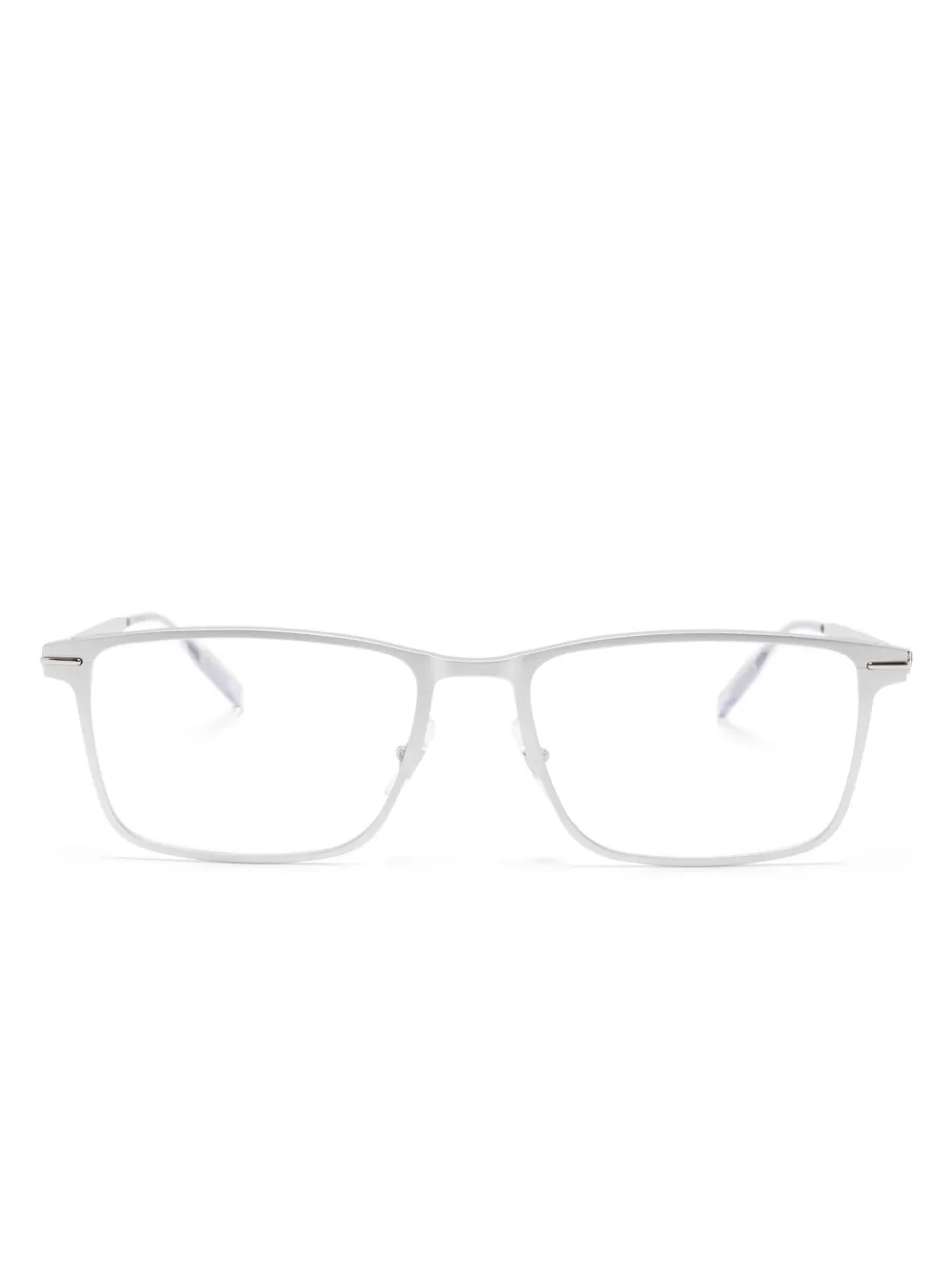 Montblanc rectangle-frame glasses | Silver | Image 1