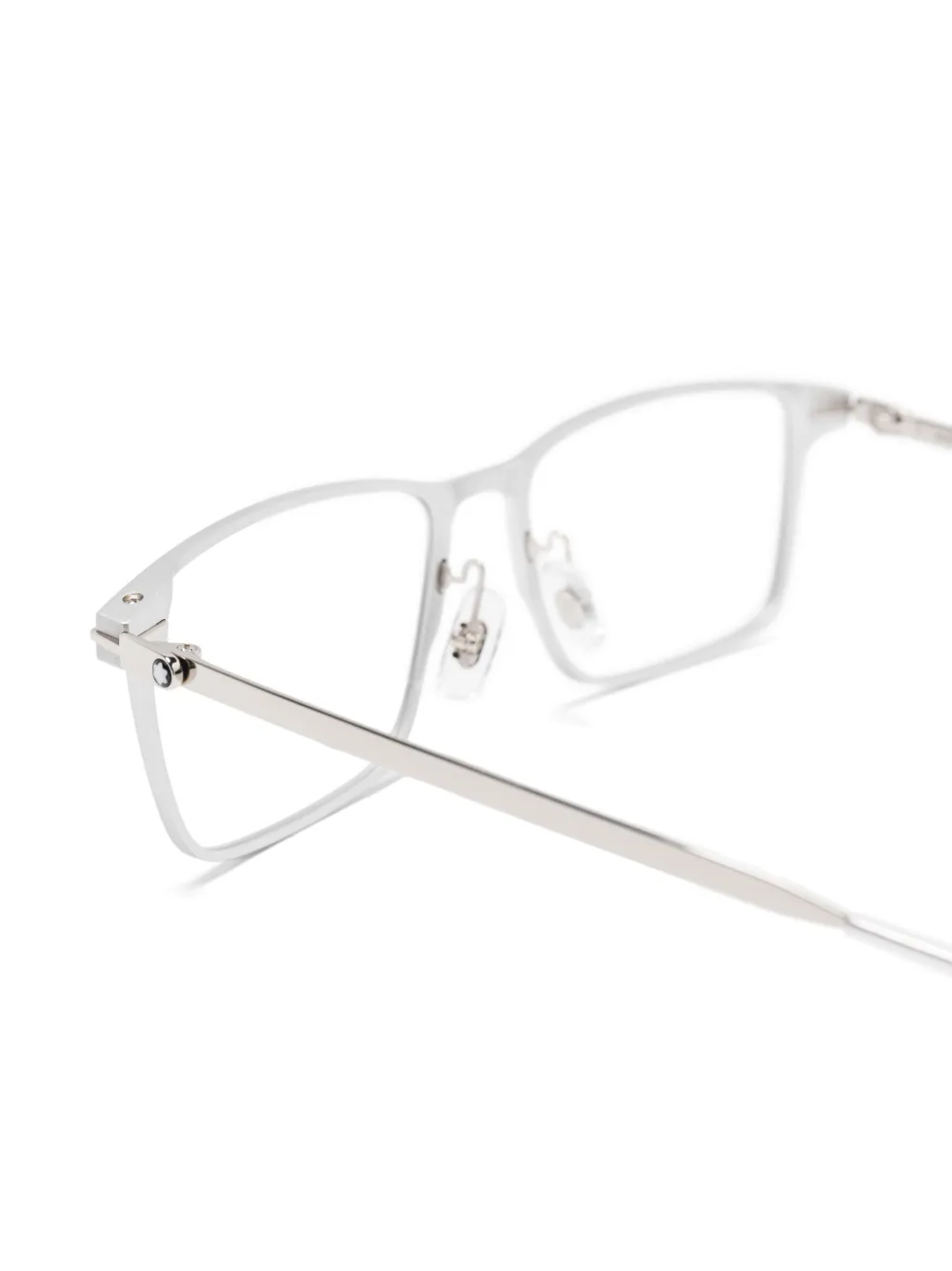 Montblanc Bril met rechthoekig montuur Zilver