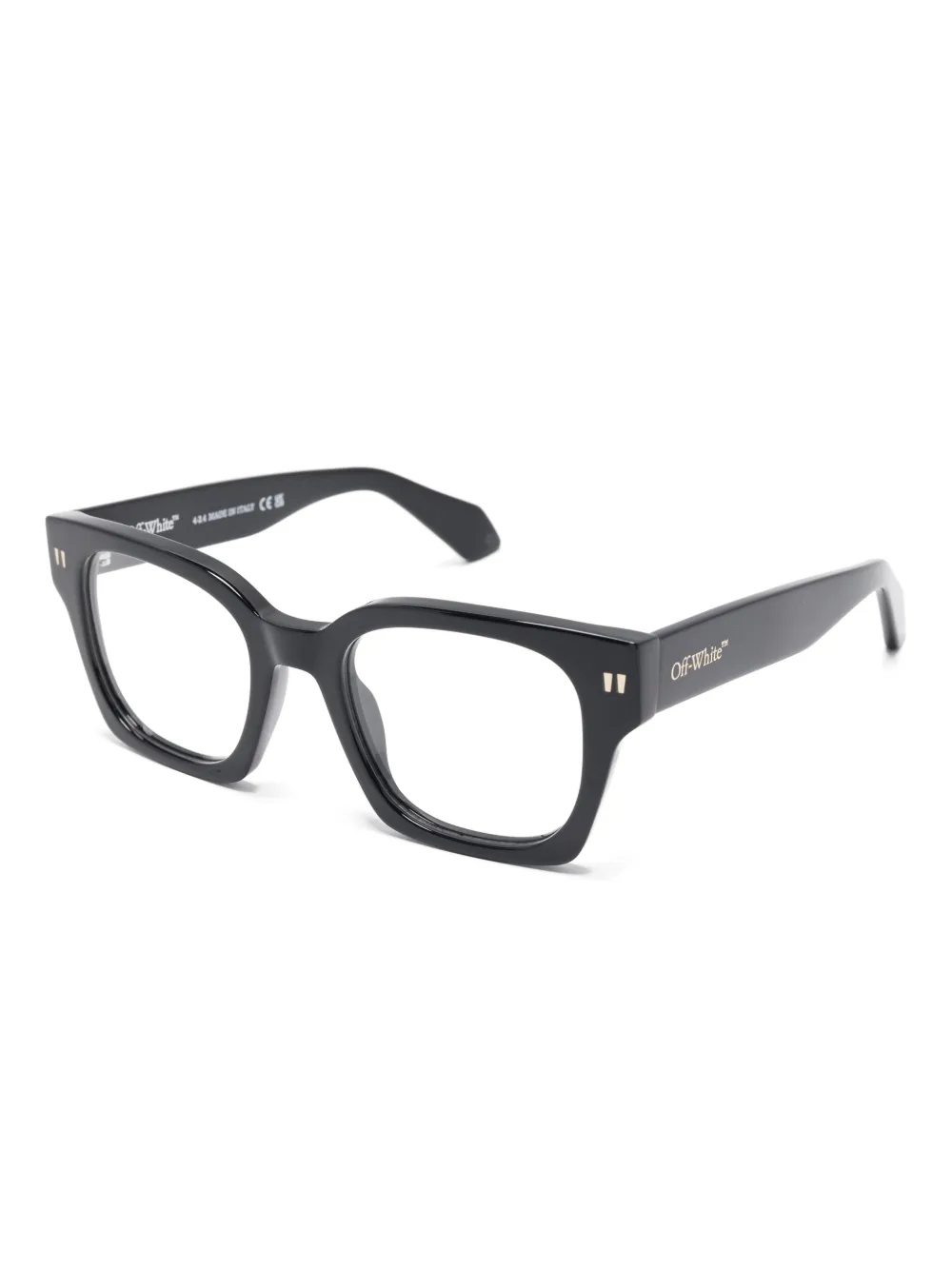 Off-White Eyewear Bril met logoprint Zwart