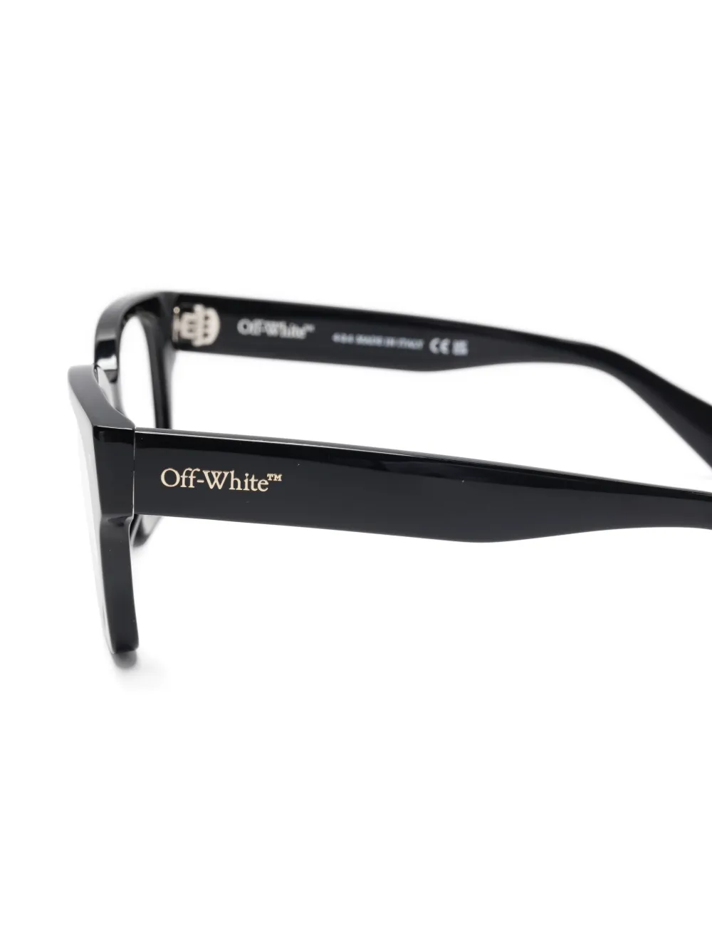 Off-White Eyewear Bril met logoprint Zwart