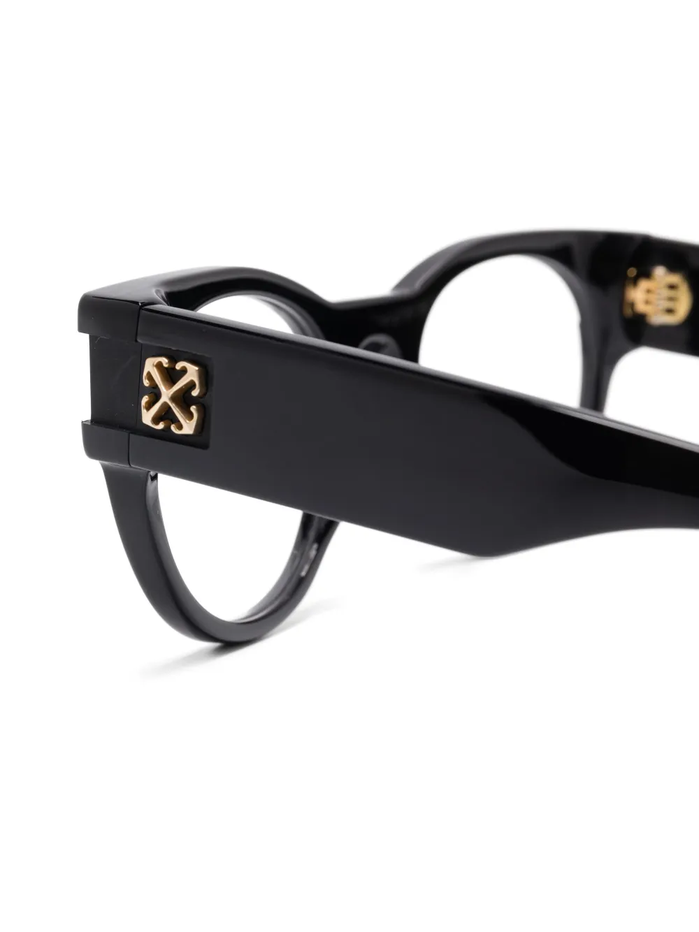 Off-White Eyewear Bril met logoplakkaat Zwart
