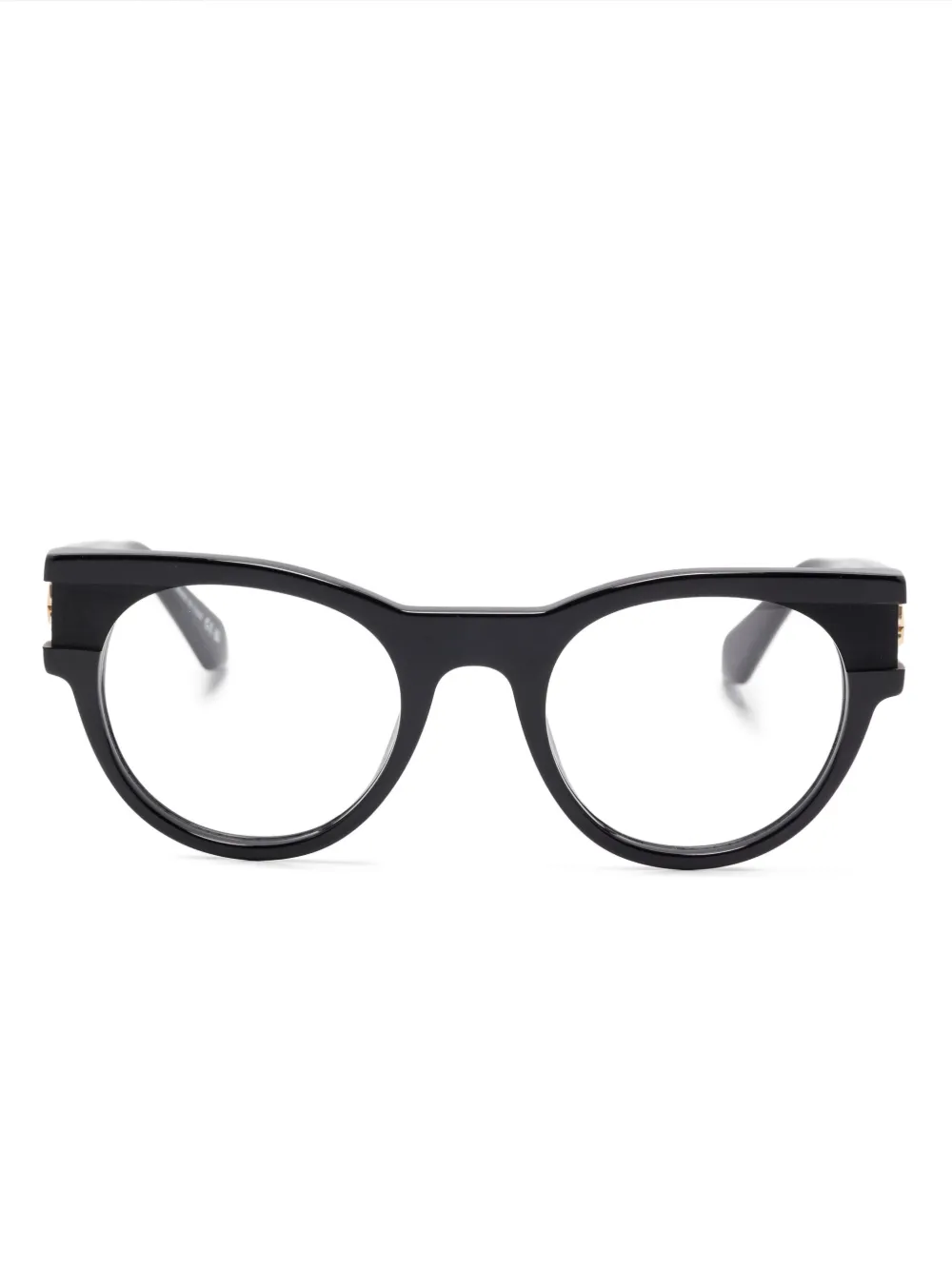 Off-White Eyewear Bril met logoplakkaat Zwart