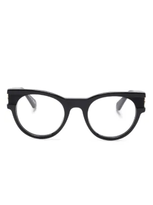 Off-White Eyewear スクエア眼鏡フレーム | ブラック | FARFETCH JP