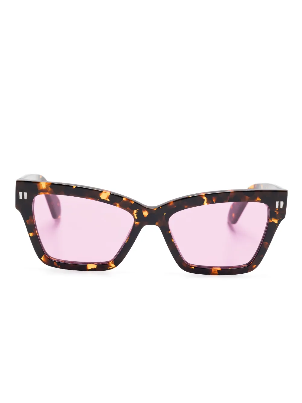 Off-White Eyewear Zonnebril met cat-eye montuur Bruin