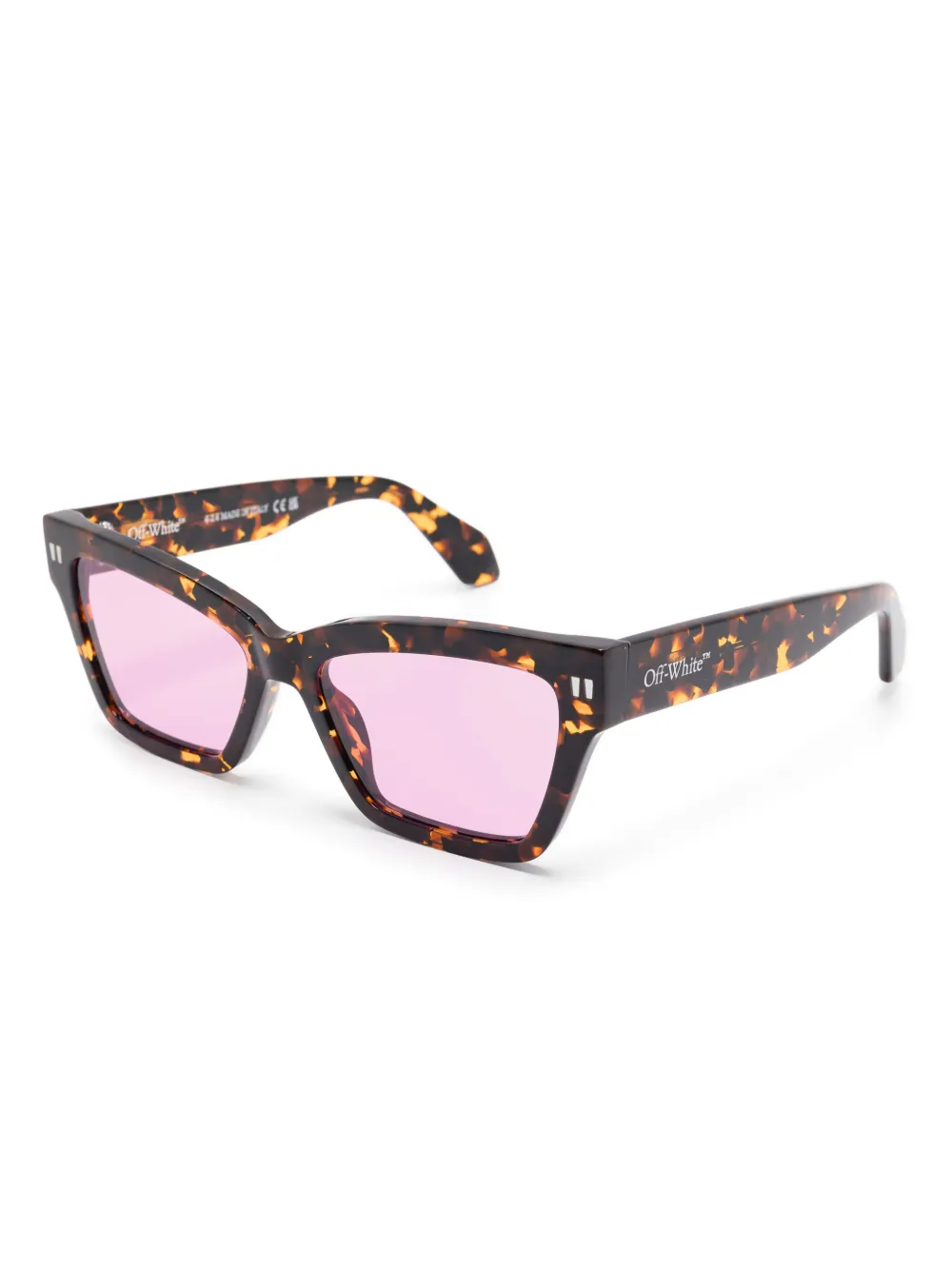 Off-White Eyewear Zonnebril met cat-eye montuur - Bruin