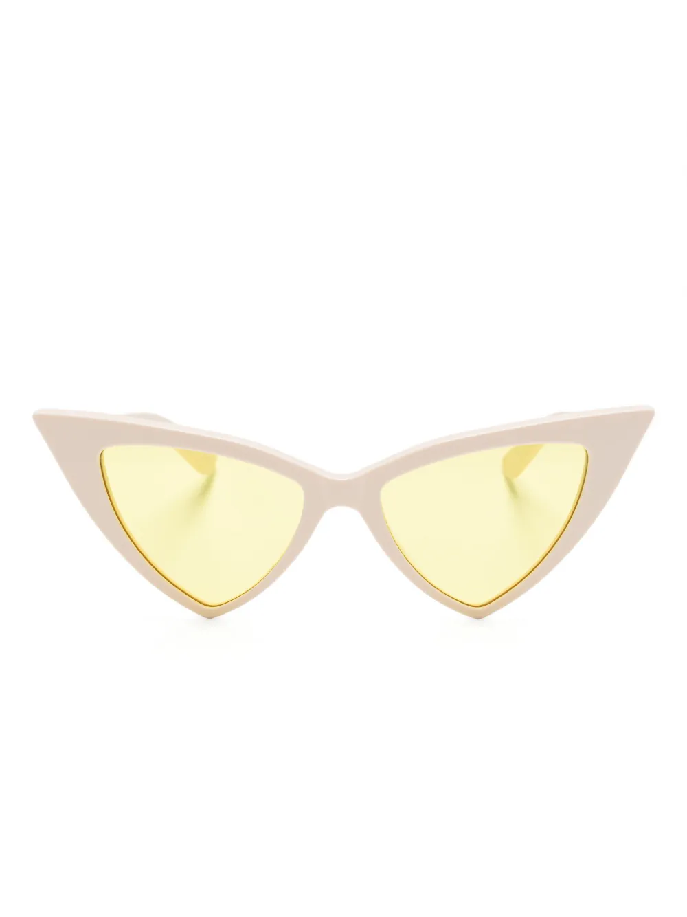 Alexander McQueen Zonnebril met cat-eye montuur Wit