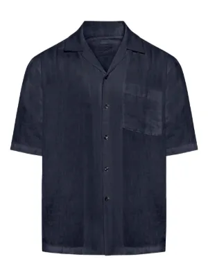 Tシャツ・カットソー 120%LINO SS25 BUTTON DOWN SHIRT (32ALIM1072 0000115000035) Linen Clothing for Men SS25 – 120percento Lino USA