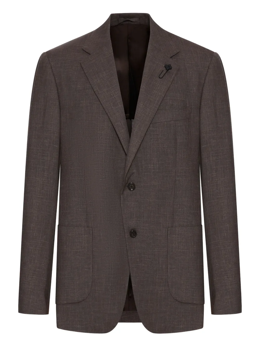 Lardini single-breasted blazer | Brown | Image 1