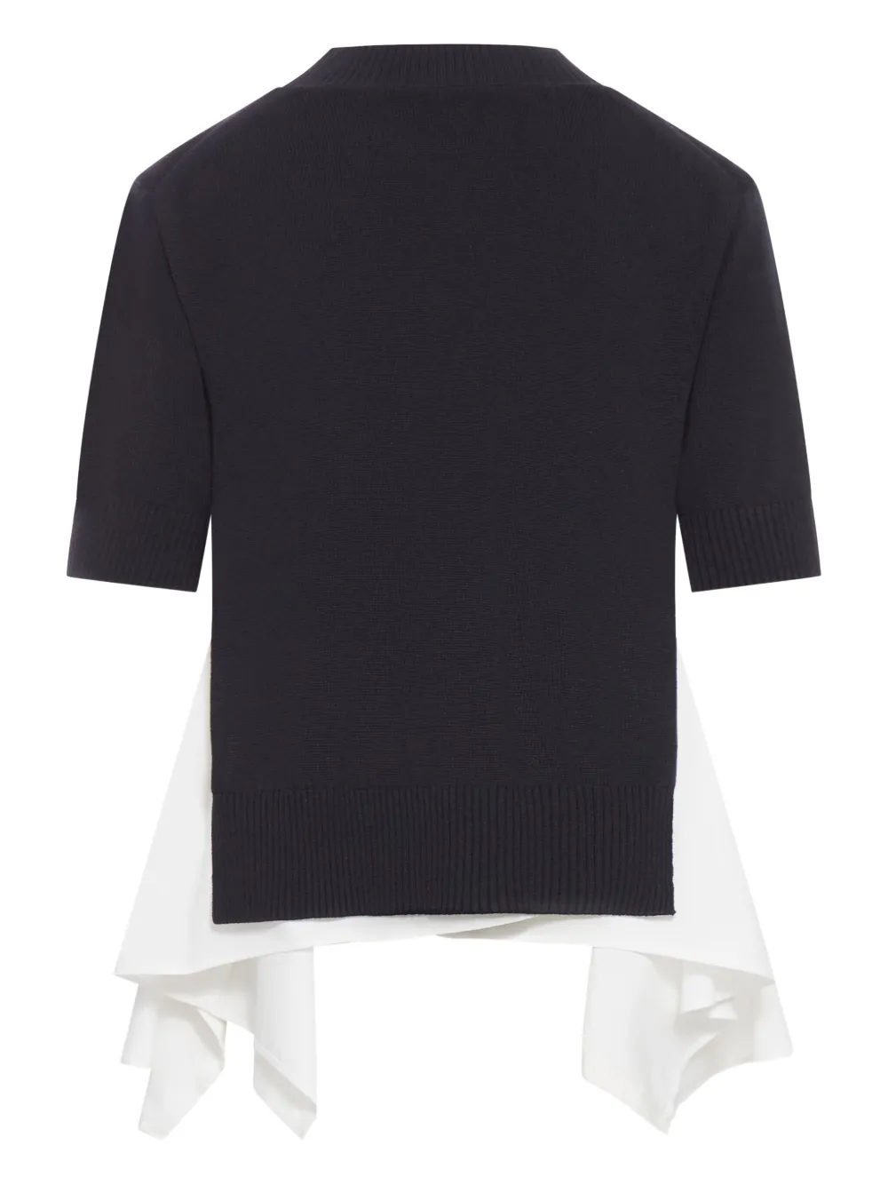 sacai top tejido con dobladillo asimétrico | Playeras y jerséis | Image 2