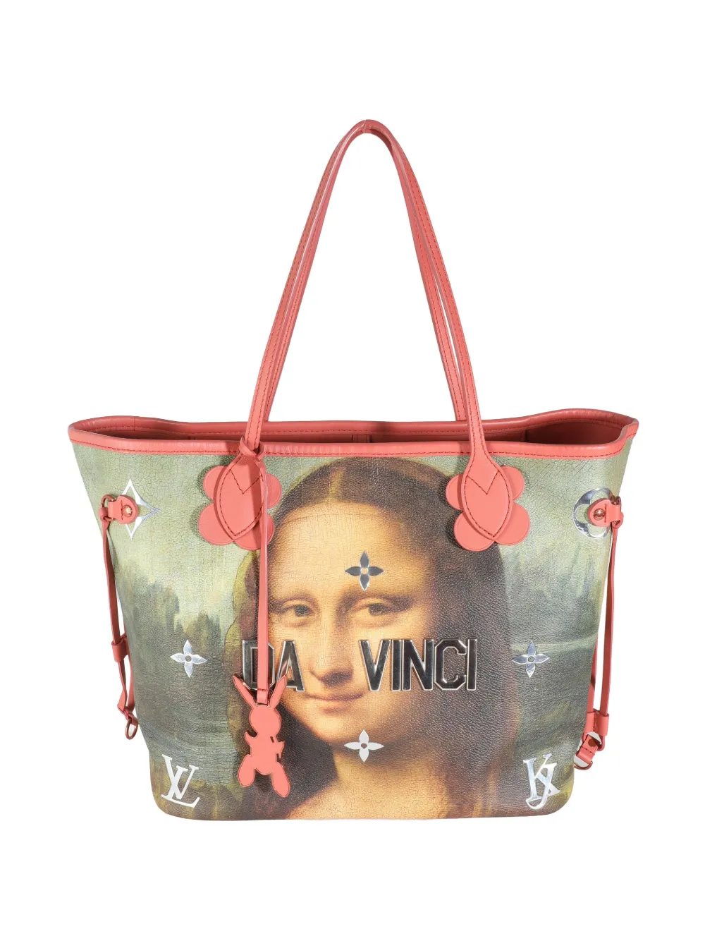 Louis Vuitton Pre-Owned ネヴァーフル ジェフ クーンズ ダ ヴィンチ MM ハンドバッグ - ピンク Louis Vuitton Pre-Owned ネヴァーフル ジェフ クーンズ ダ ヴィンチ MM ハンドバッグ - ピンク
