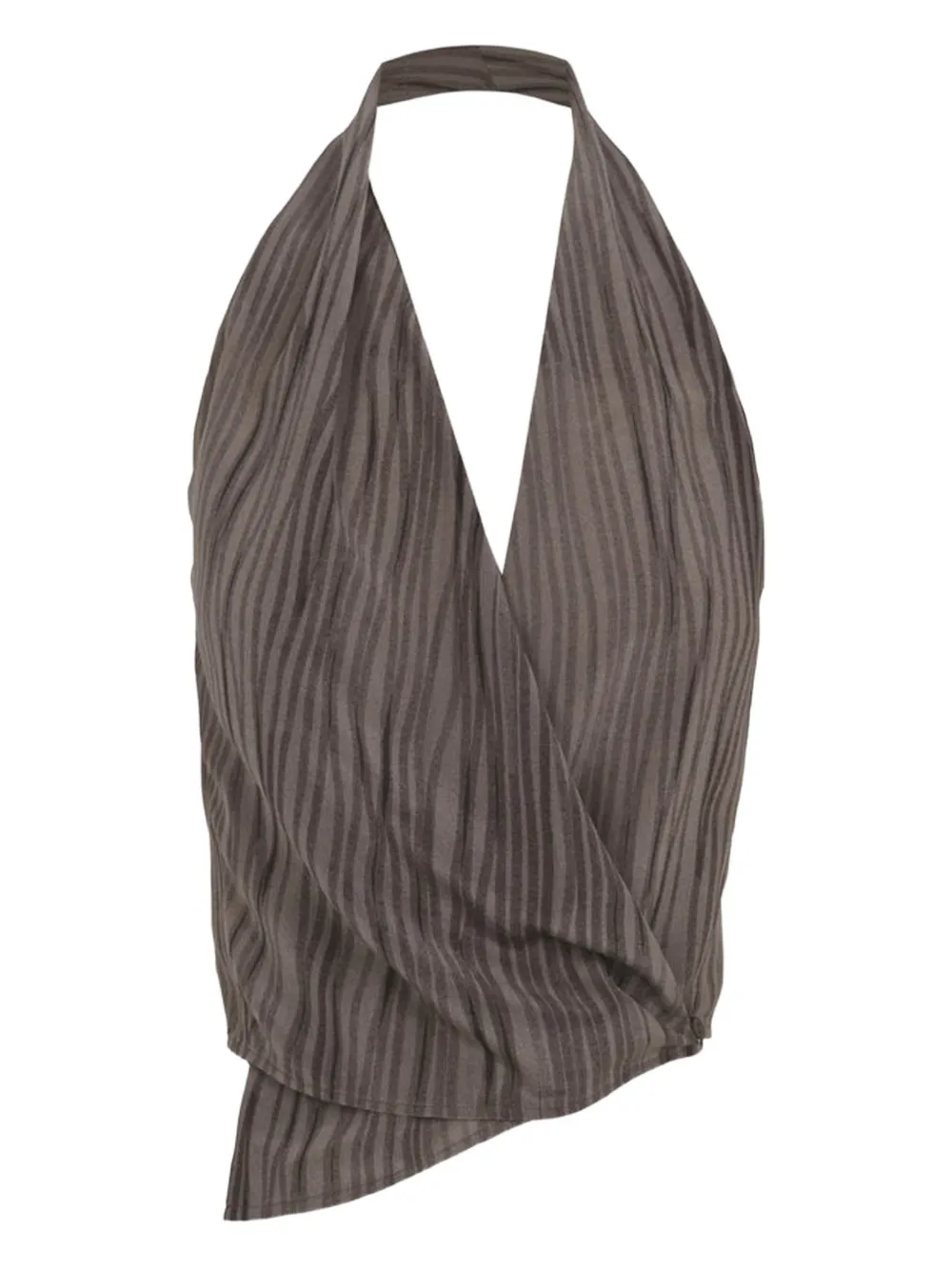 Cortana Etna halterneck top - Marrone