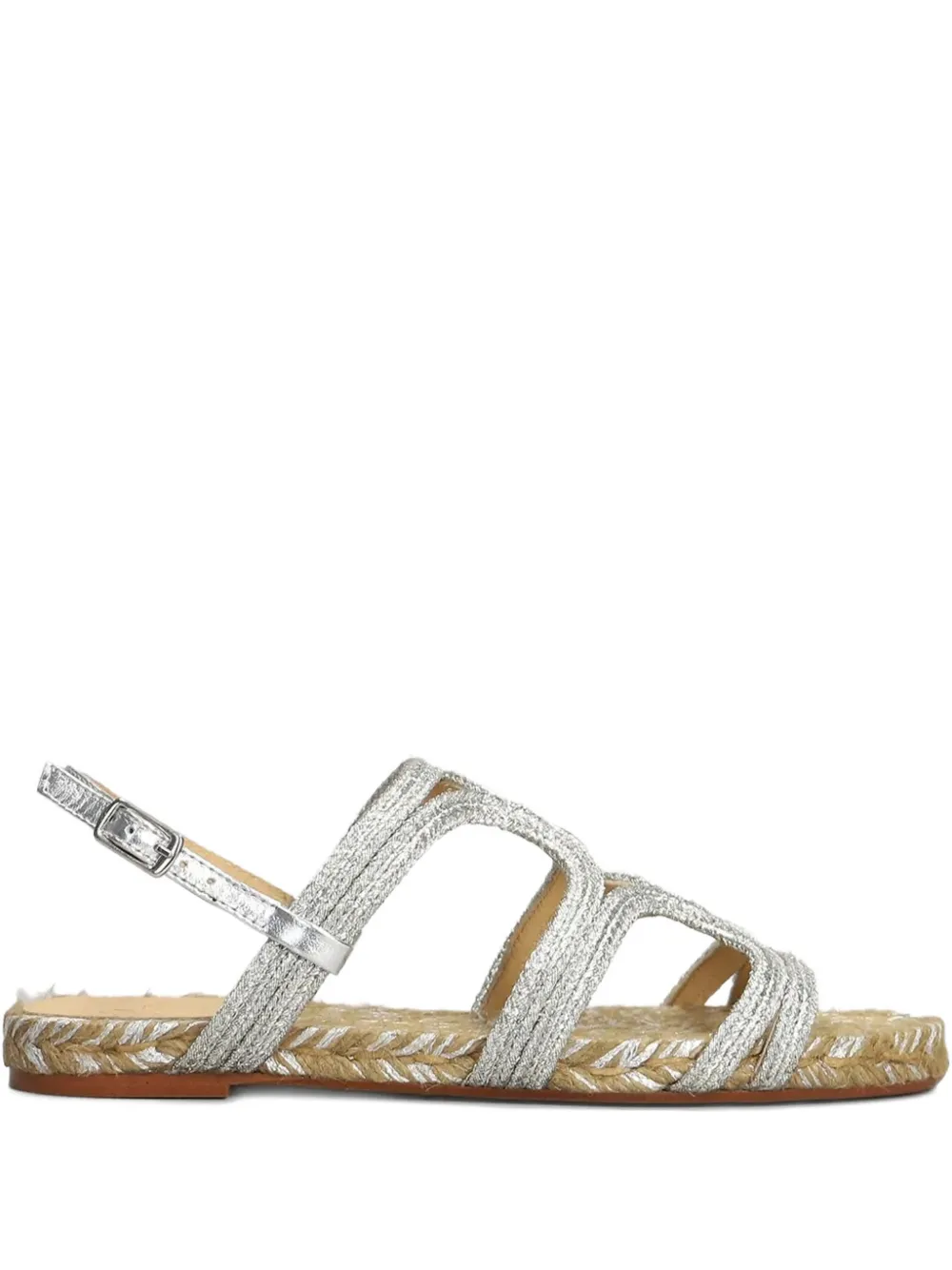Castañer Pitra braided strap sandals - Argento