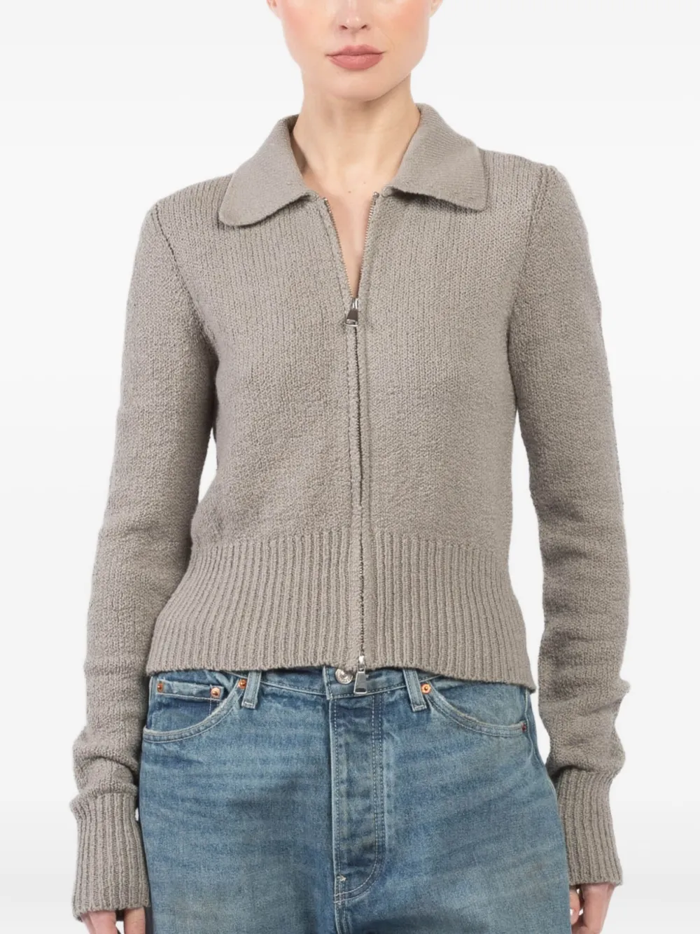 Aya Muse cárdigan con cierre | gris | Image 1