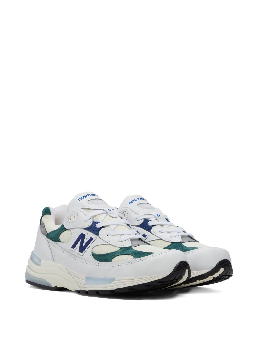 New Balance 992 "Made in USA White Marsh Green" sneakers
