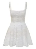 Charo Ruiz Ibiza embroidered button-front dress - White