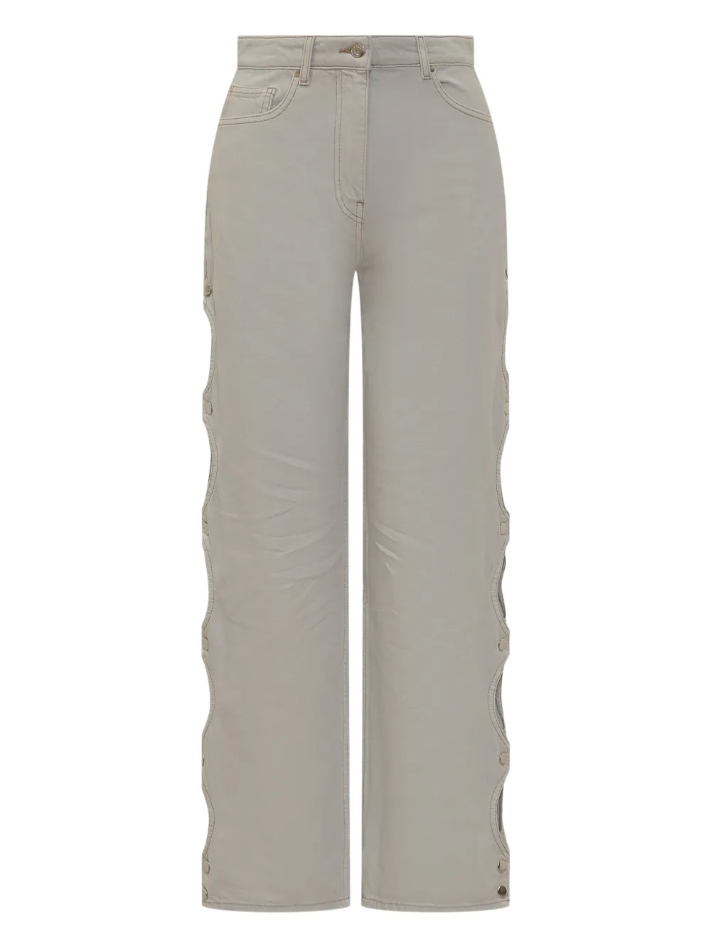 IRO scalloped side-buttoned trousers | Neutrals | Image 1