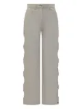 IRO scalloped side-buttoned trousers - Neutrals